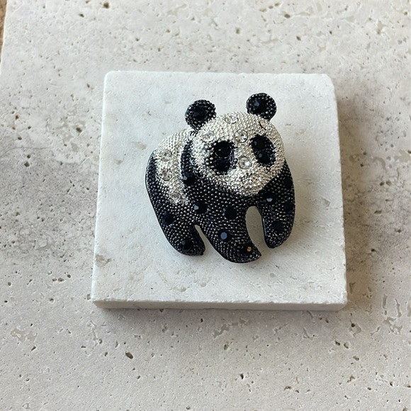 Macy's Jewelry - Macy's Gemstone Panda Brooch